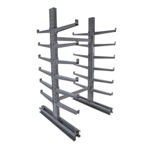 10' Standard Duty Double Sided Cantilever Rack w/ 18" Arms - Starter Unit