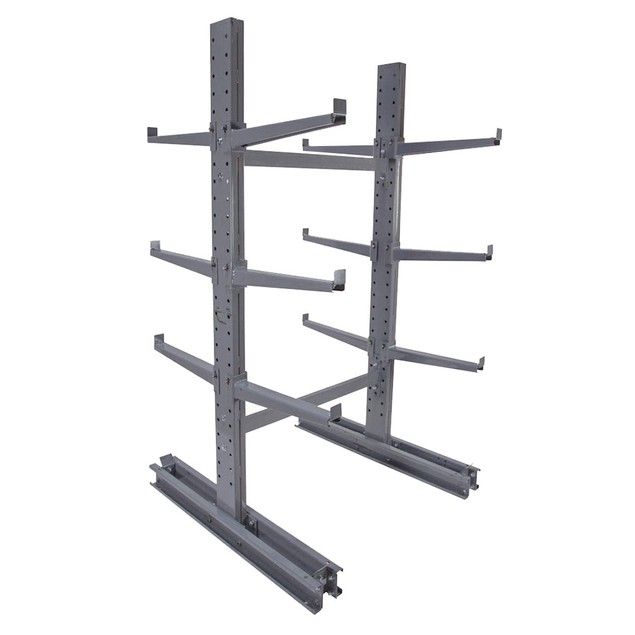 6' Standard Duty Double Sided Cantilever Rack w/ 12" Arms - Starter Unit