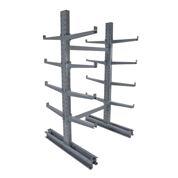 8' Standard Duty Double Sided Cantilever Rack w/ 12" Arms - Starter Unit