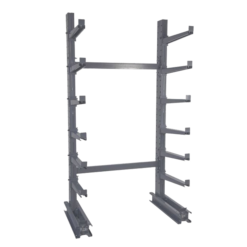 10' Standard Duty Single Sided Cantilever Rack w/ 24" Arms - Starter Unit