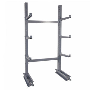 6' Standard Duty Single Sided Cantilever Rack w/ 12" Arms - Starter Unit