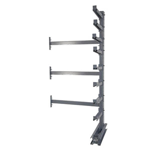 12' Standard Duty Single Sided Cantilever Rack w/ 12" Arms - Add-On Unit