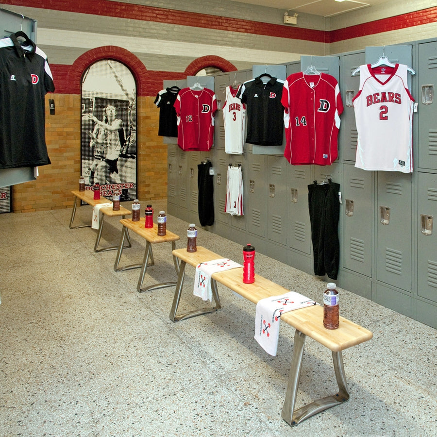 Wood Locker Room Bench