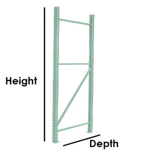 24"d Pallet Rack Upright Frames