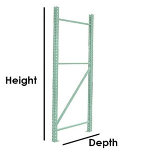 42"d Pallet Rack Upright Frames