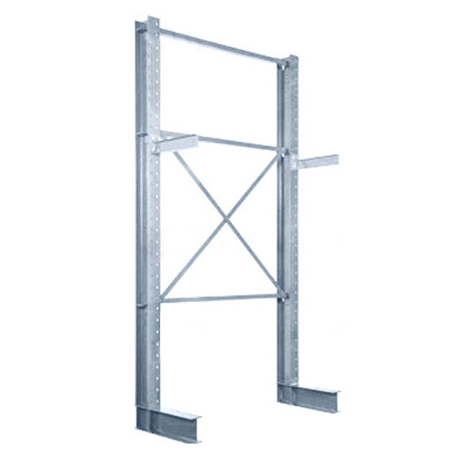 12'h Single Sided Galvanized Cantilever Rack with 48" Arms