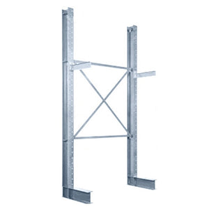 8'h Single Sided Galvanized Cantilever Rack with 48" Arms