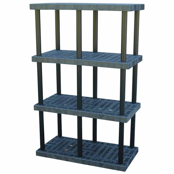 DuraShelf Grid Top 24"d x 48"w x 51"h 4-Shelf System