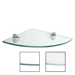 10"d x 10"w Glass Corner Shelf