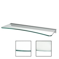 6"d x 24"w Concave Glass Shelf