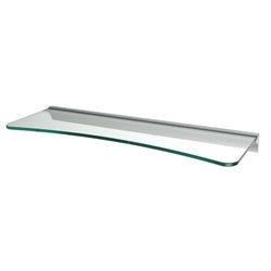 6"d x 24"w Concave Glass Shelf