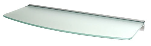 8"d x 24"w Convex Glass Shelf