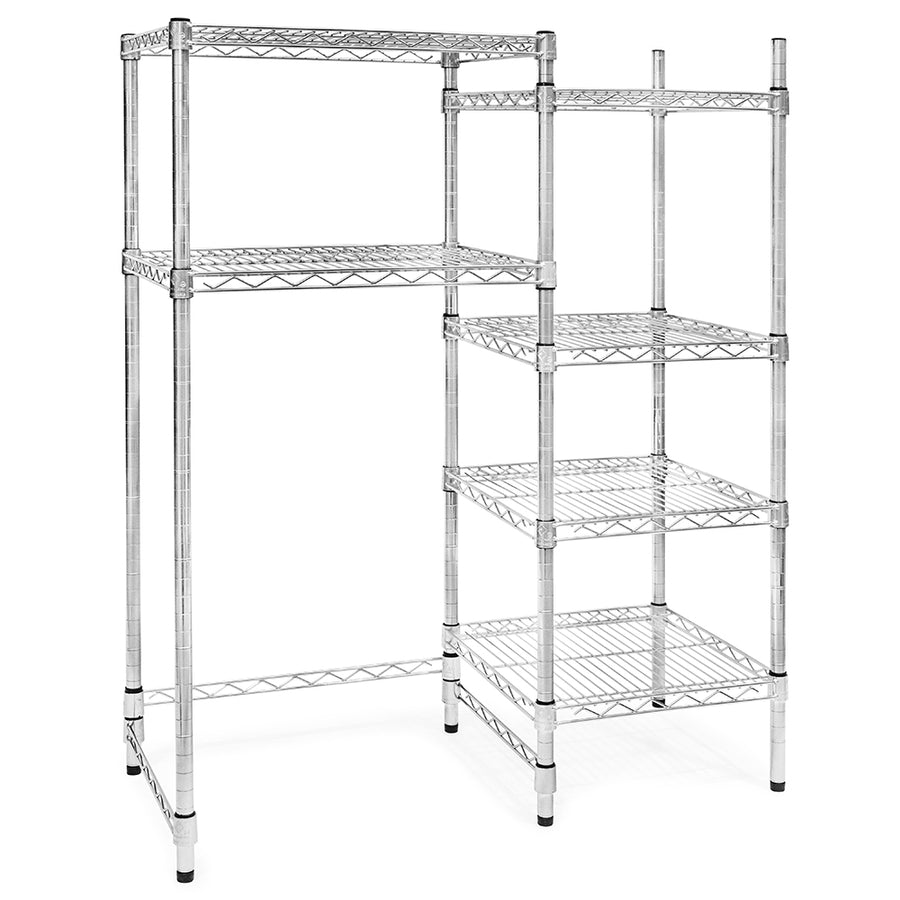 6-Tier Staggered Wire Shelving