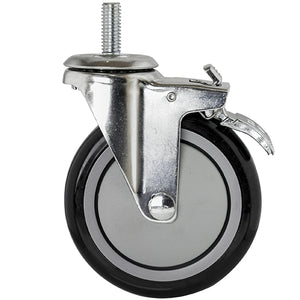 5" Polyurethane Threaded Casters - 4-Pack