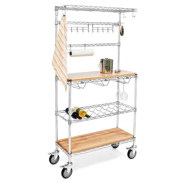 4-Shelf Bar Cart