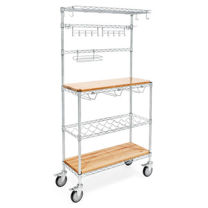 4-Shelf Bar Cart