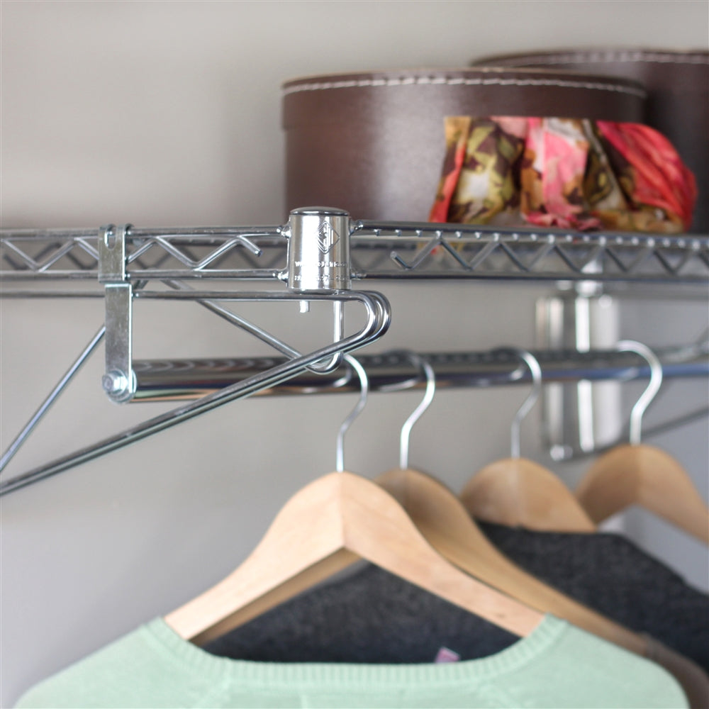 Coat Rod Hanger for Wire Shelving