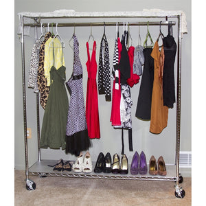 18"d Mobile Garment Racks