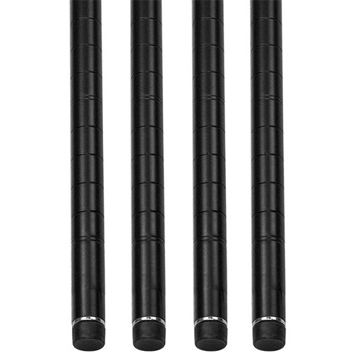 Black Wire Shelving Posts - 4-Pack