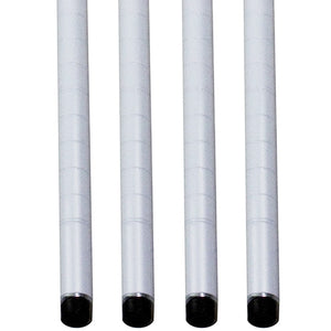 White Wire Shelving Posts - 4-Pack