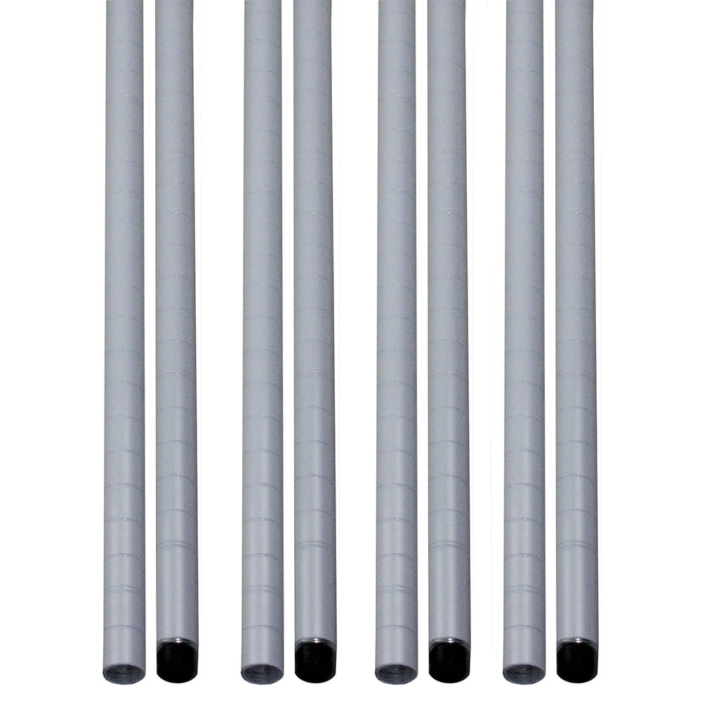 White Wire Shelving Posts - 4-Pack