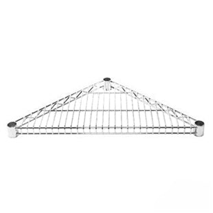 Chrome Triangle Corner Wire Shelves