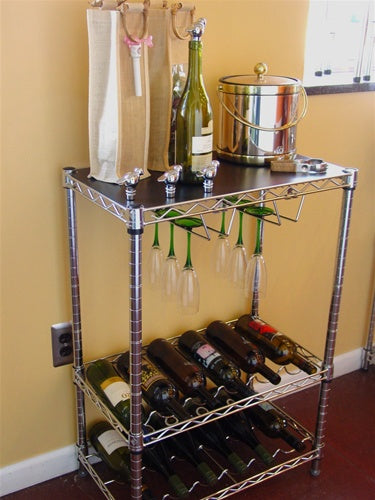 14"d x 24"w x 34"h Wine Service Shelving Unit (SI-WRC)