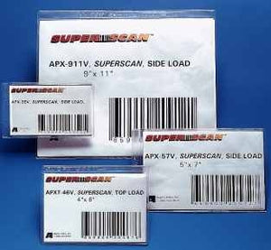 Clear SUPERSCAN GOLD Label Holders - 50pk