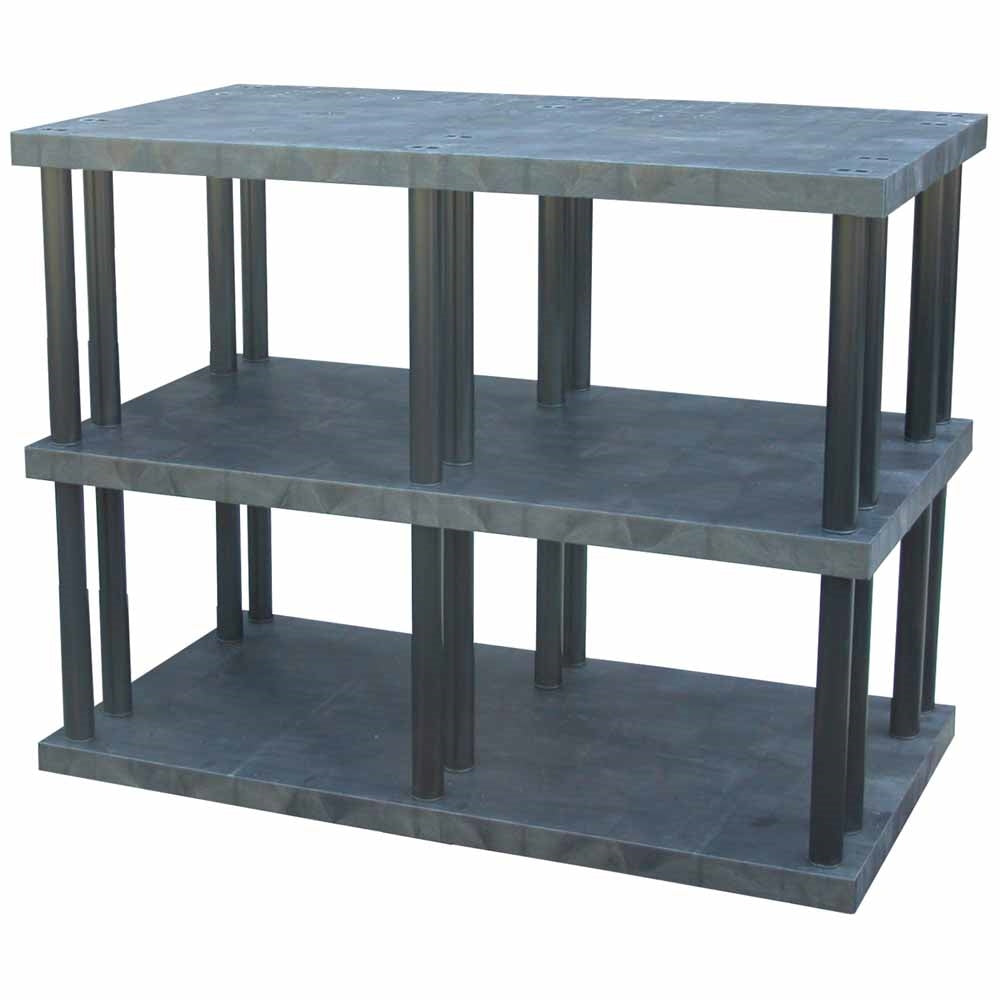 DuraShelf Solid Top 66"w x 51"h 3-Shelf System