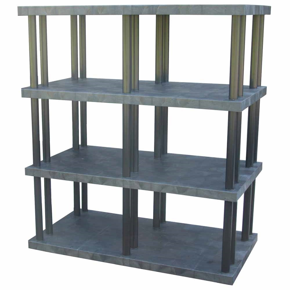 DuraShelf Solid Top 66"w x 75"h 4-Shelf System