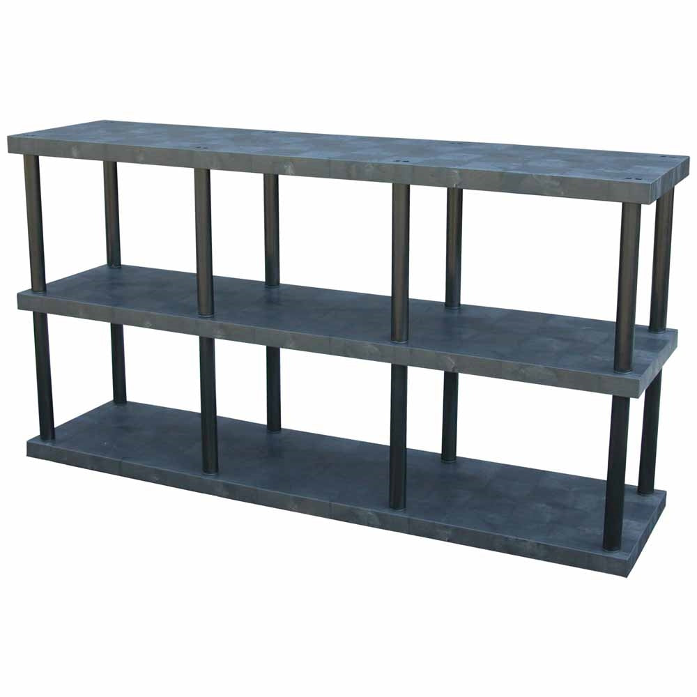 DuraShelf Solid Top 96"w 3-Shelf System