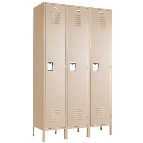 Single Tier Lockers - 12"d x 12"w x 72"h - Champagne