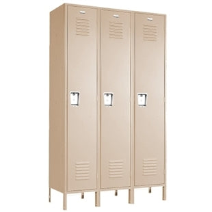 Single Tier Lockers - 18"d x 12"w x 60"h - Champagne