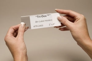 Clear Tri-Dex Label Holders - 25pk