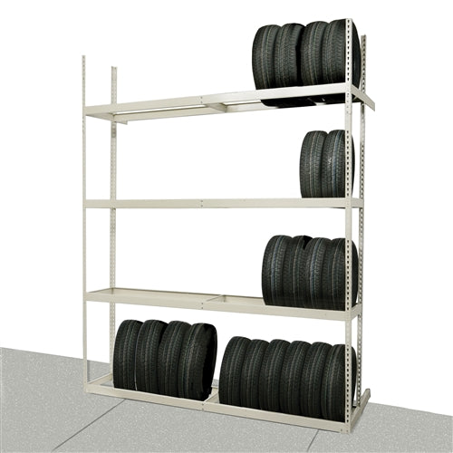 21"d x 60"w Single Row Tire Storage Shelving - Starter Unit