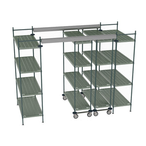 48"d Metro Top-Track High-Density Shelving - Super Erecta Pro