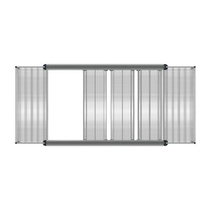 60"d Metro Top-Track High-Density Shelving - Chrome