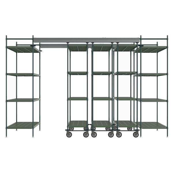 60"d Metro Top-Track High-Density Shelving - Super Erecta Pro