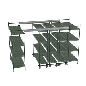 60"d Metro Top-Track High-Density Shelving - Super Erecta Pro