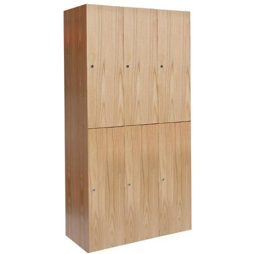 All-Wood Club Lockers - Double Tier