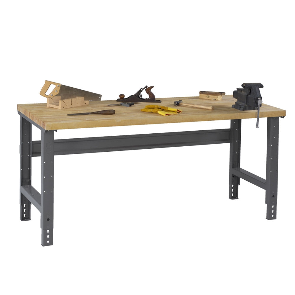 Workbench w/ Adjustable Legs & Hardwood Top