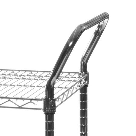 24"d 2-Shelf Chrome Wire Utility Carts