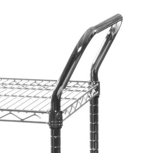 24"d 2-Shelf Chrome Wire Utility Carts