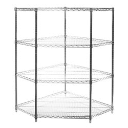 Pentagon Corner Wire Shelving Units