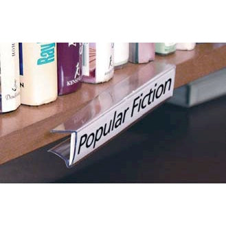 Label Holders for Wood Shelves