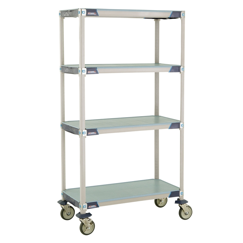 MetroMax i 4-Shelf Stem Caster Carts w/ Solid Mats