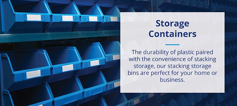 Large Storage Bins with Flap, Warehouse & Workshop