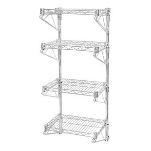 wall mounted wire shelving